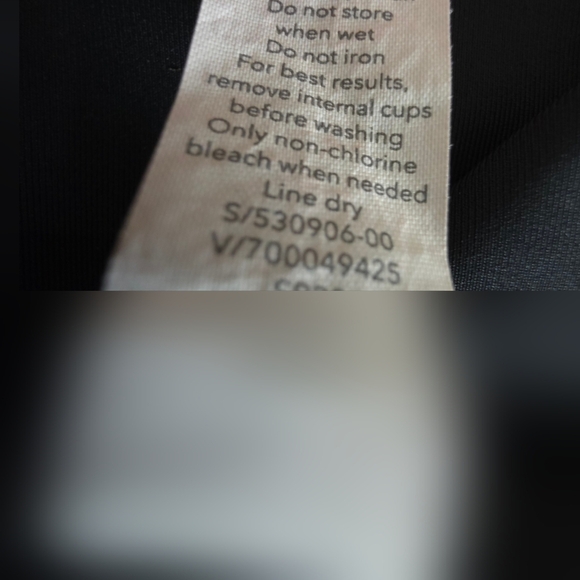 Athleta Offshore Paddle One Piece Swimsuit Size Medium Black - Picture 10 of 11